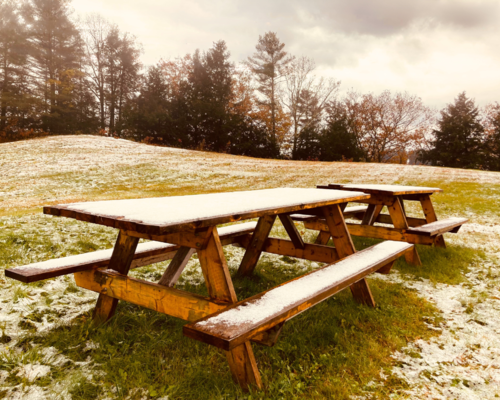 Tables-behind-middlesex-hub-with-first-snow